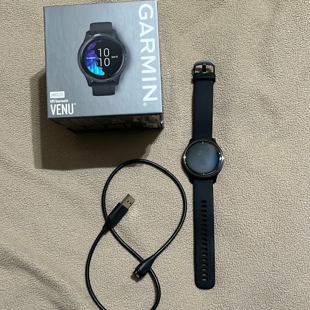 Nib Garmin Black 20mm Venu Watch